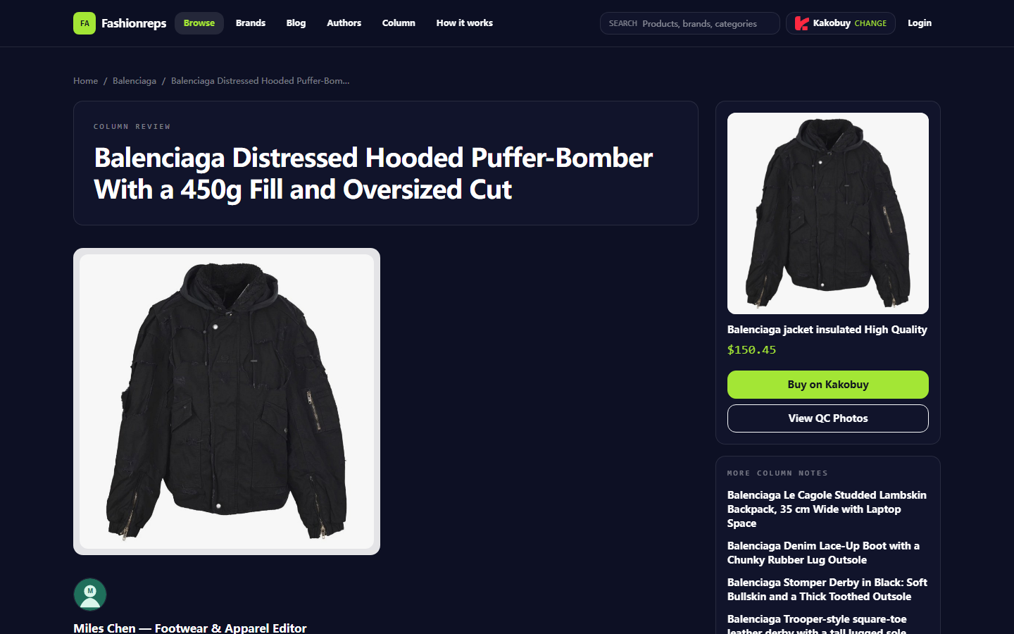 Balenciaga Jacket: Split Kakobuy Shipping Costs