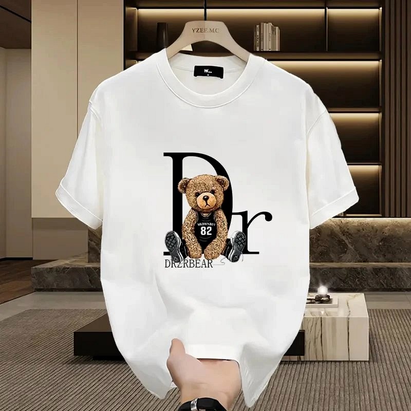 Dior Bear Graphic White T-Shirt Review: A Loose 230g Cotton Tee Measured and Washed