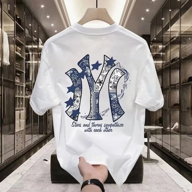MLB Blue Printed Streetwear T-Shirt Review: A $3.73 Milk-Silk Tee Wore for 20 Hours and Washed Three Times