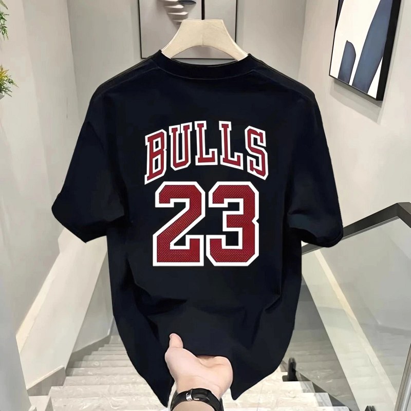 NBA Black T-Shirt in Casual Streetwear Style Review: $5 Cotton Tee Measured, Worn and Washed