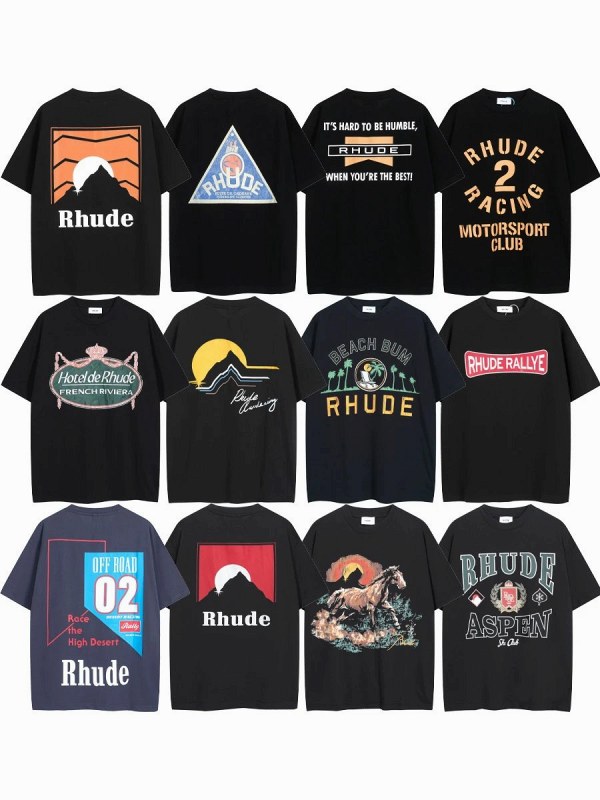 Rhude "Dark" Series T-Shirt Collection Review: A Boxy Cotton Tee for USD 8.36