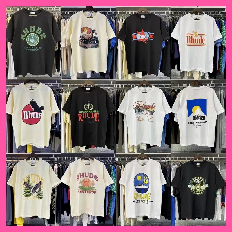 Rhude Streetwear T-Shirt Collection Review: 220g Long-Staple Cotton Graphic Tees Tested
